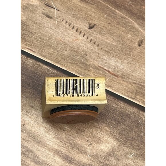 INKADINKADO 94582 SNOWFLAKE CIRCLE WOOD MOUNTED RUBBER STAMP BY DAWN HOUSER - Picture 3 of 4